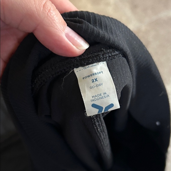 Black Ribbed flare pants 2x old navy - Picture 2 of 3